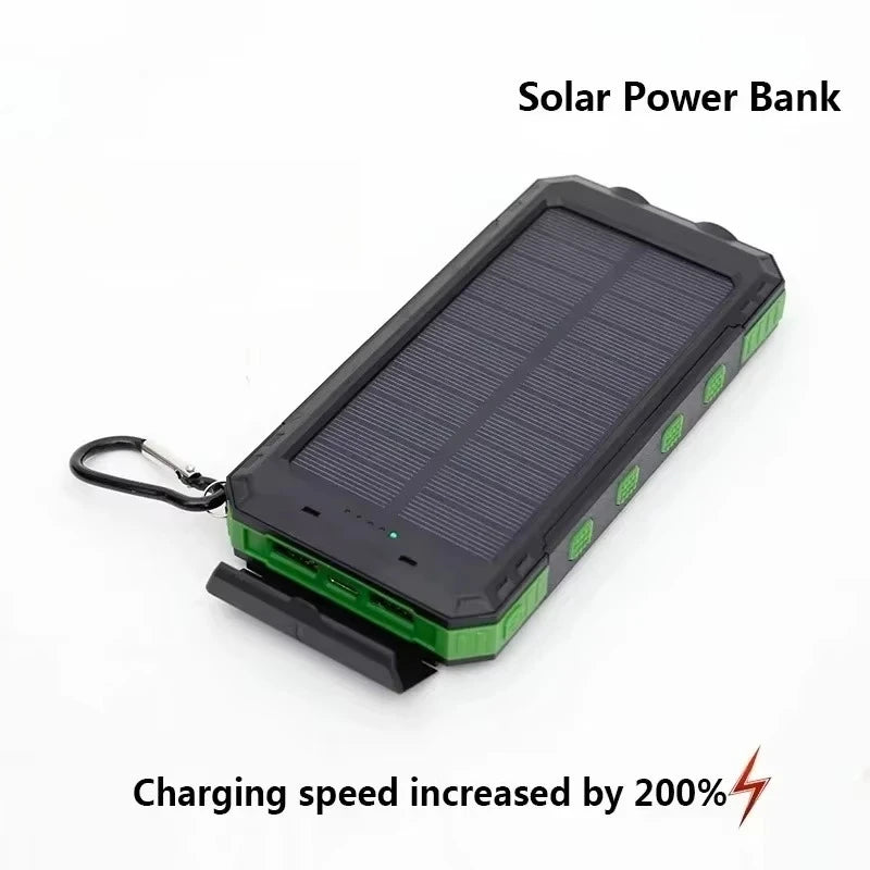 ☀️🔋 200,000mAh Solar Power Bank Ultra-High Capacity | Fast Charging | Outdoor-Ready | Multi-Device Support  Compatible with iPhone · Samsung · Huawei · Tablets · USB Devices