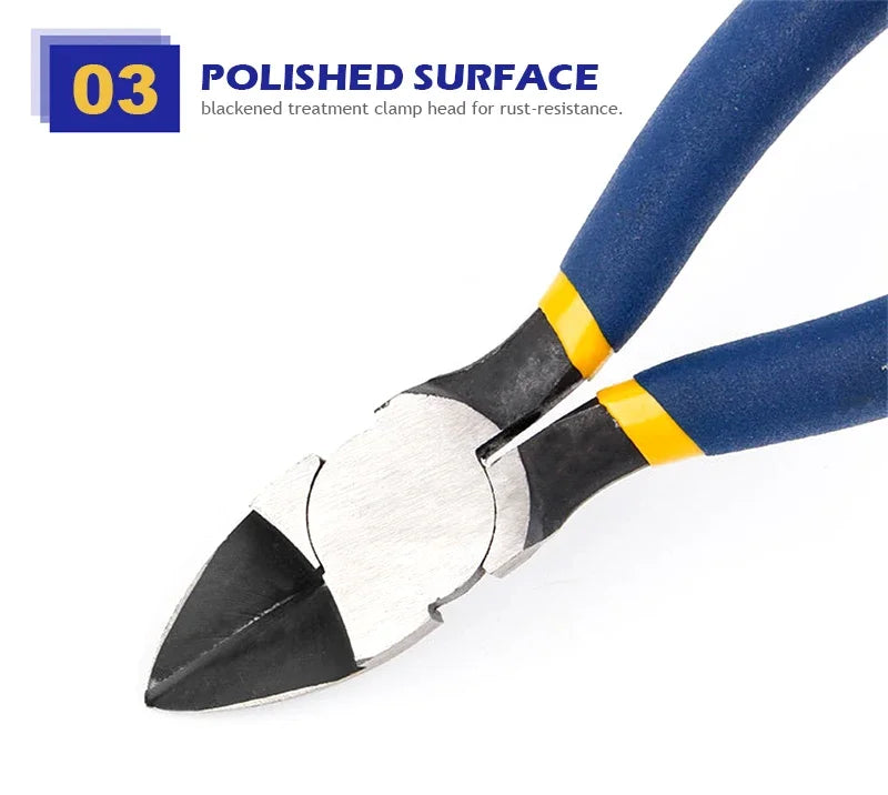 Diagonal Cutting Pliers – 5/6 Inch Wire Stripping Tool 🔧 Side Cutter | Cable Burrs Nipper | Electrician’s Essential Perfect for DIY Repair & Hand Tools