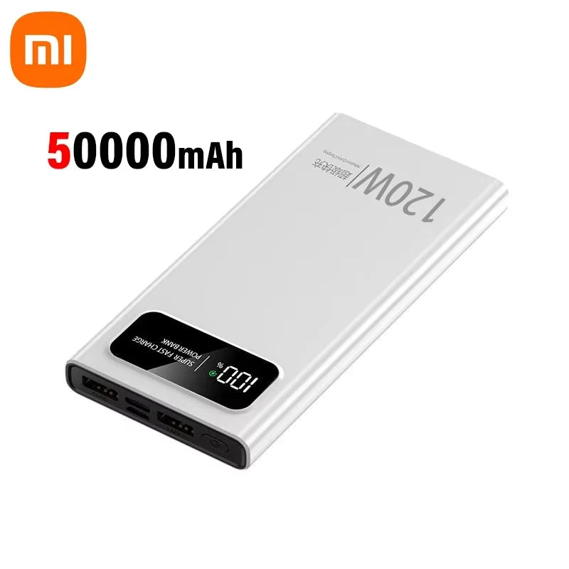 🔋 Xiaomi 200,000mAh Power Bank – 120W Super Fast Charging with Digital Display | High-Capacity Portable Battery for iPhone, Samsung & Huawei