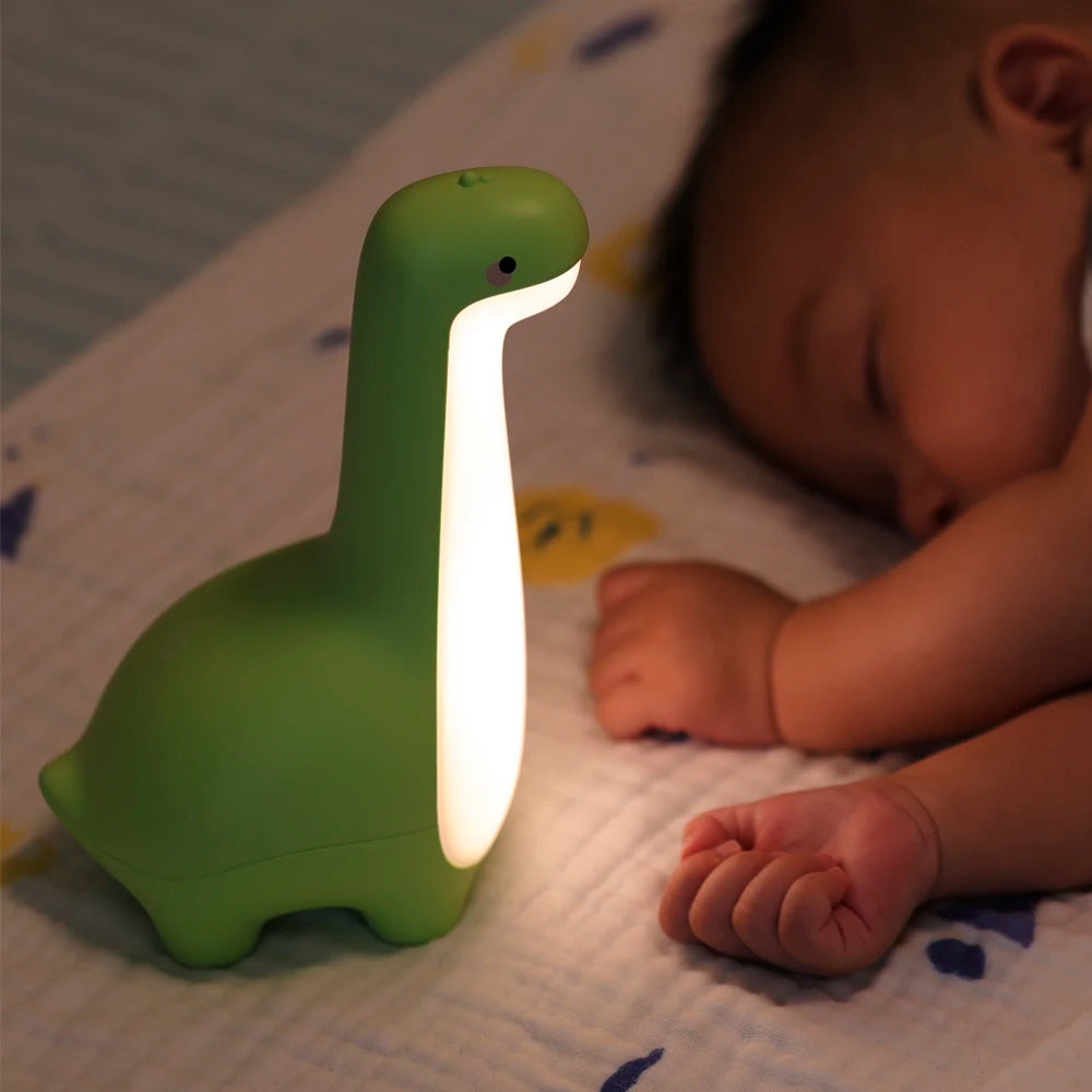 🦖✨ Dinosaur Night Light – Cute USB Bedside Lamp | Eye-Friendly | Timer | Rechargeable | Kids Room Decor & Gift