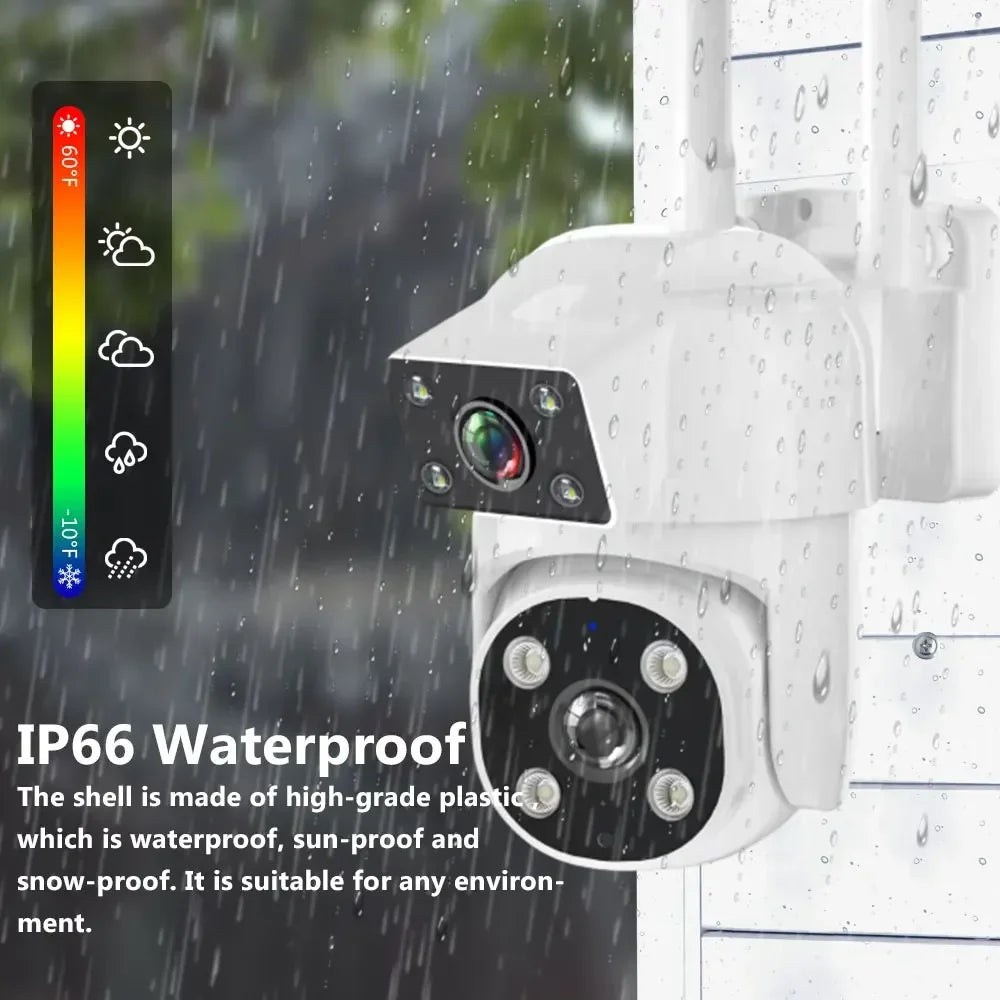 📸 Safety - O-KAM 4K 8MP Dual Lens WiFi PTZ Camera | 🔄 Auto Tracking | 🌈 Color Night Vision | 🎤 Two-Way Audio | 🛡️ Outdoor Security Surveillance