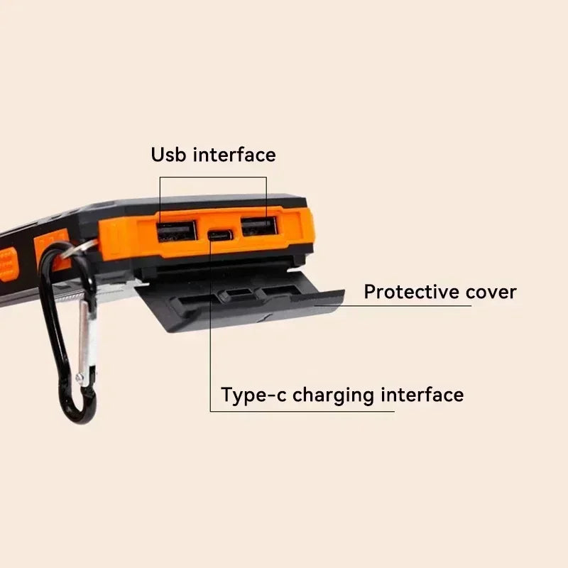 ☀️🔋 200,000mAh Solar Power Bank Ultra-High Capacity | Fast Charging | Outdoor-Ready | Multi-Device Support  Compatible with iPhone · Samsung · Huawei · Tablets · USB Devices