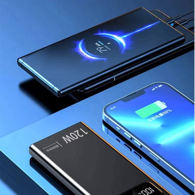 🔋 Xiaomi 200,000mAh Power Bank – 120W Super Fast Charging with Digital Display | High-Capacity Portable Battery for iPhone, Samsung & Huawei
