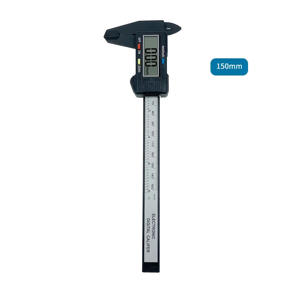 150mm / 100mm Electronic Digital Caliper Carbon Fiber Dial Vernier Caliper Gauge Micrometer Measuring Tool Digital Ruler
