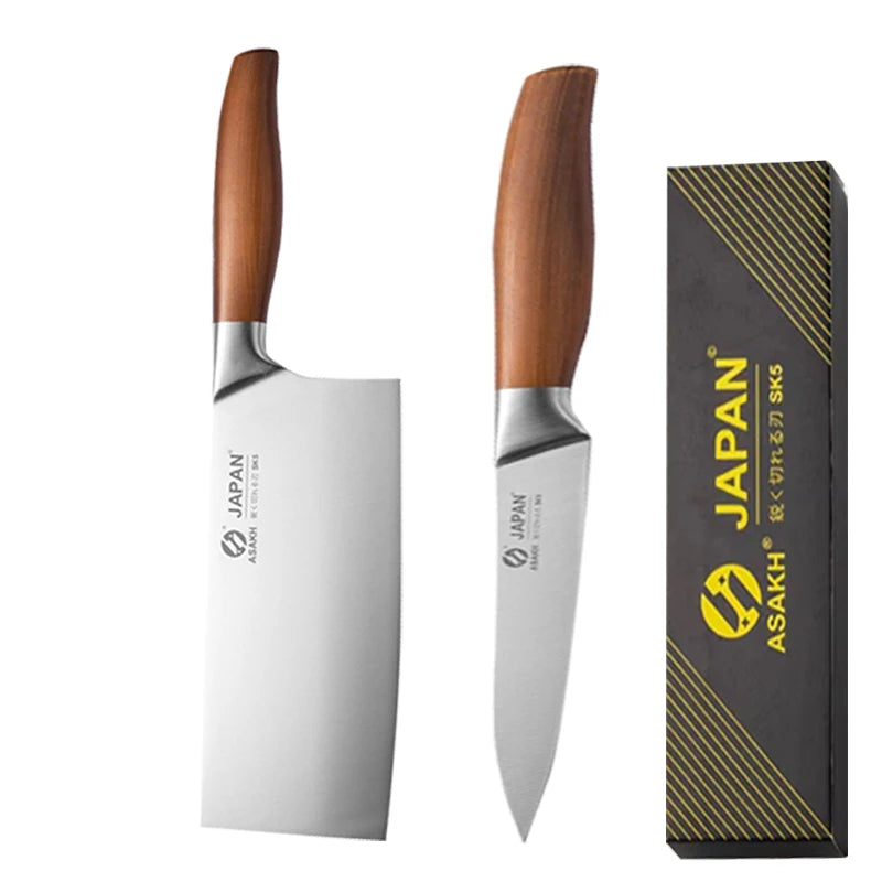🔪 Professional Japanese Santoku Chef Knife – Stainless Steel Meat Cleaver & Fish Fillet Slicing Knife | Multipurpose Kitchen Cooking Tool