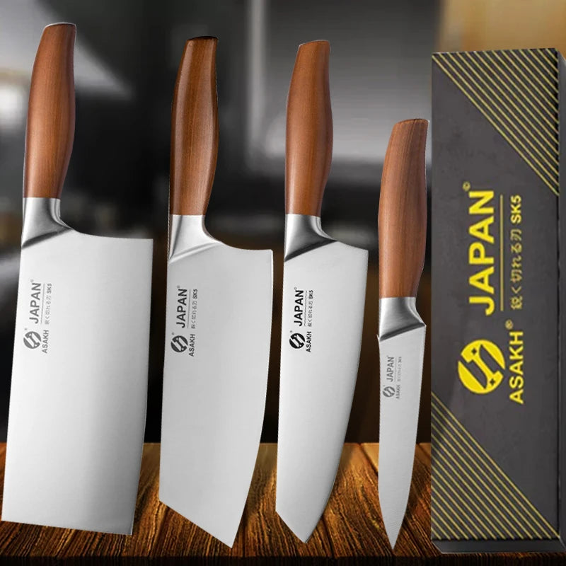 🔪 Professional Japanese Santoku Chef Knife – Stainless Steel Meat Cleaver & Fish Fillet Slicing Knife | Multipurpose Kitchen Cooking Tool