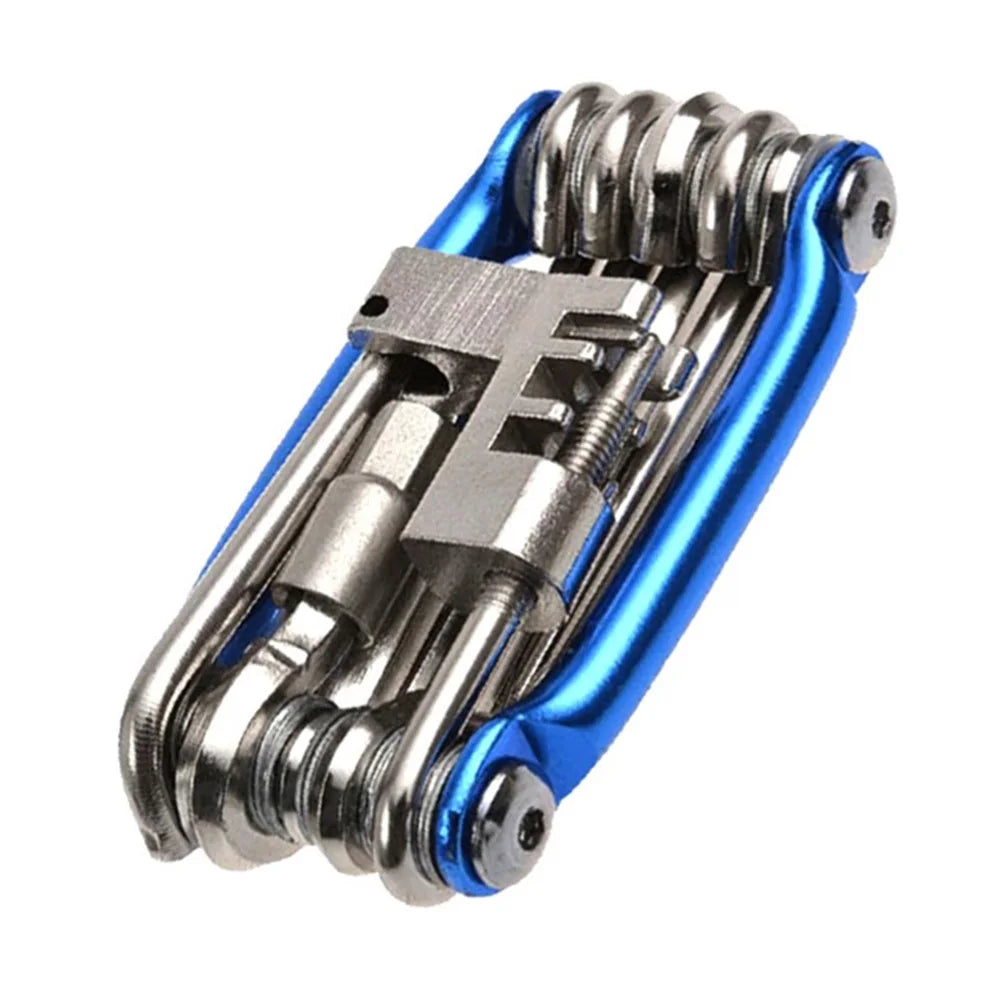 🔧 11-in-1 Bicycle Repair Tool Kit — Mountain Bike Wrench, Screwdriver, Chain Breaker, Hex Key & Spoke Multifunction Cycling Tool Set 🚴‍♂️