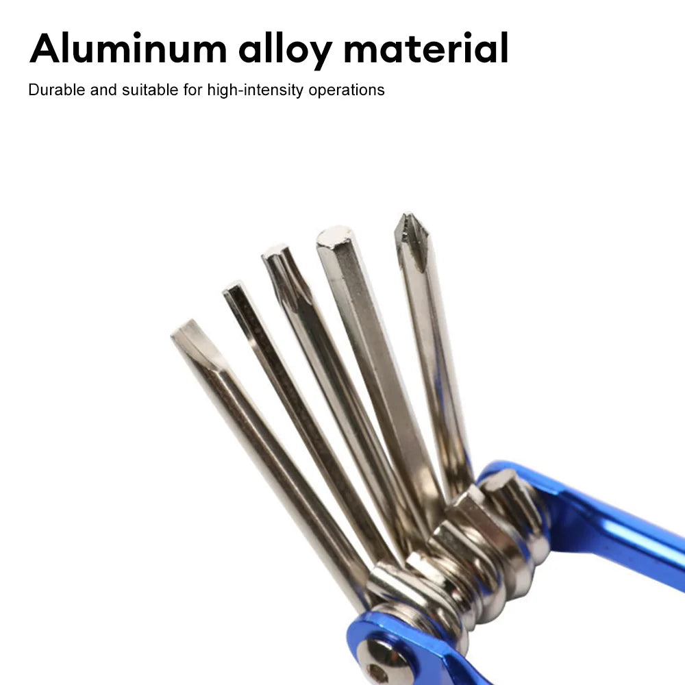 🔧 11-in-1 Bicycle Repair Tool Kit — Mountain Bike Wrench, Screwdriver, Chain Breaker, Hex Key & Spoke Multifunction Cycling Tool Set 🚴‍♂️