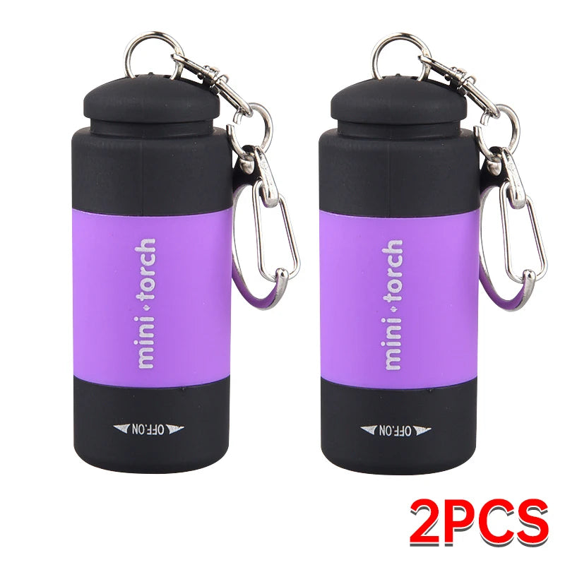 Survival Kit - Mini LED Keychain Flashlight – USB Rechargeable, Pocket Torch for Outdoor Camping, Hiking & Emergencies