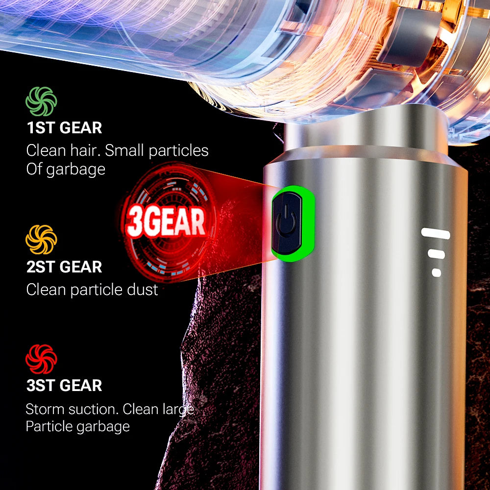 SZUK C012MAX Portable Vacuum Cleaner – Cordless, Strong Suction, Handheld Blower for Car and Household Use