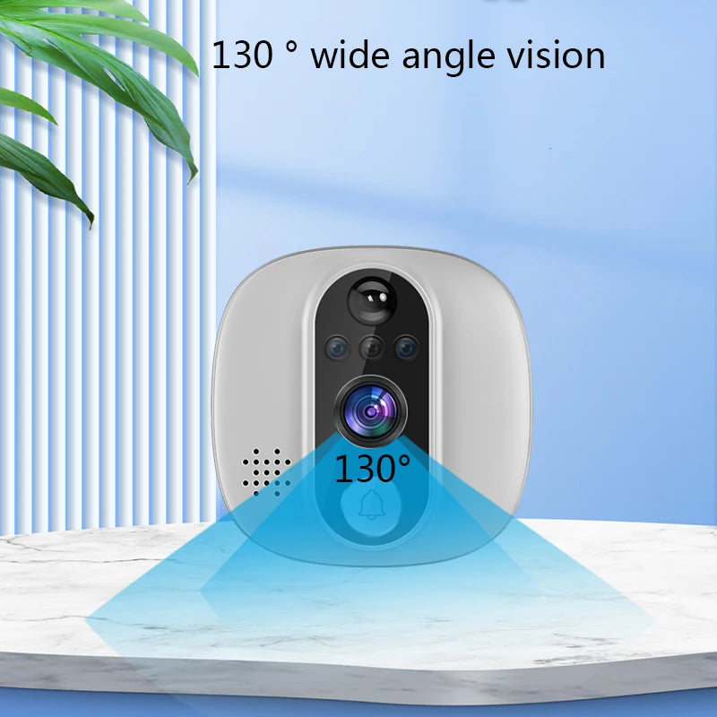 🔔 Security - Tuya Smart WiFi Video Doorbell – 1080P Peephole Camera with 4.3" Display
