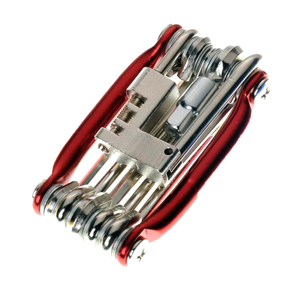 🔧 11-in-1 Bicycle Repair Tool Kit — Mountain Bike Wrench, Screwdriver, Chain Breaker, Hex Key & Spoke Multifunction Cycling Tool Set 🚴‍♂️