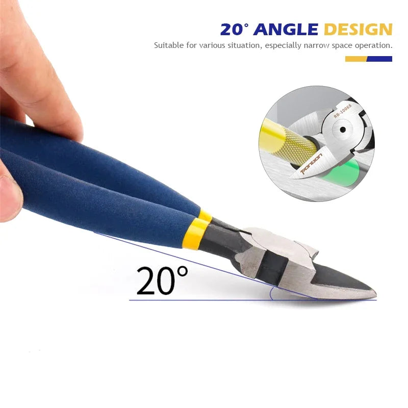 Diagonal Cutting Pliers – 5/6 Inch Wire Stripping Tool 🔧 Side Cutter | Cable Burrs Nipper | Electrician’s Essential Perfect for DIY Repair & Hand Tools