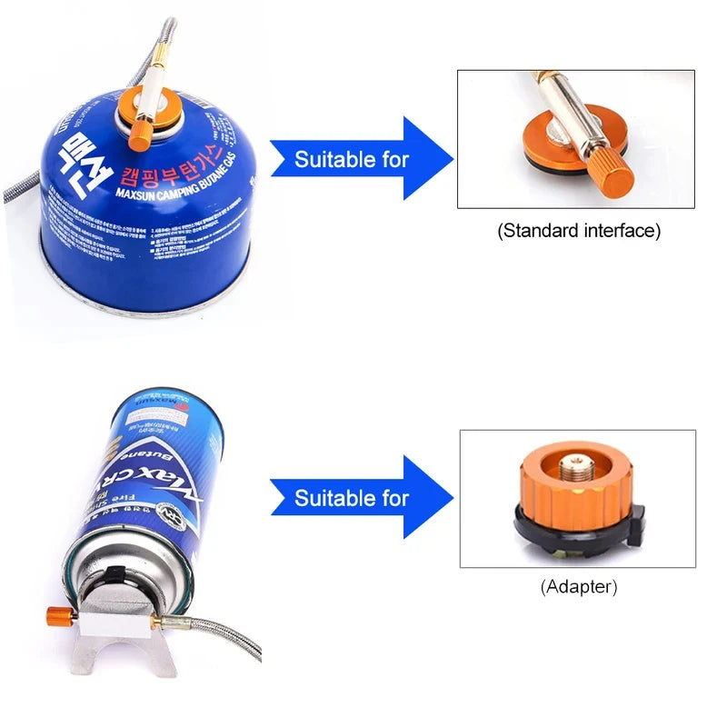 Survival Kit - Portable Outdoor Gas Stove – 3500W Folding Camping Burner for Hiking, Travel, and Picnic Use