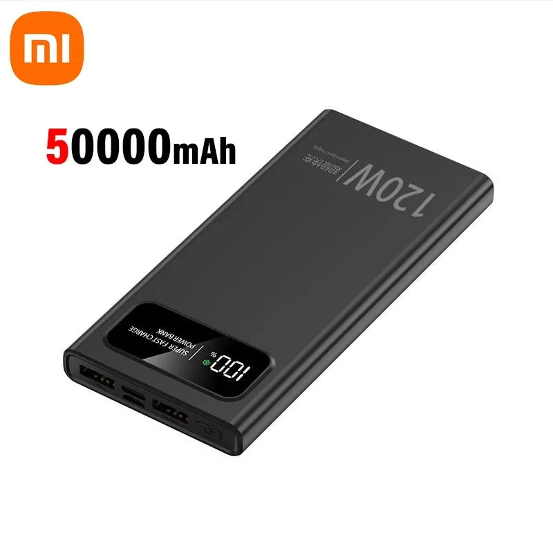 🔋 Xiaomi 200,000mAh Power Bank – 120W Super Fast Charging with Digital Display | High-Capacity Portable Battery for iPhone, Samsung & Huawei
