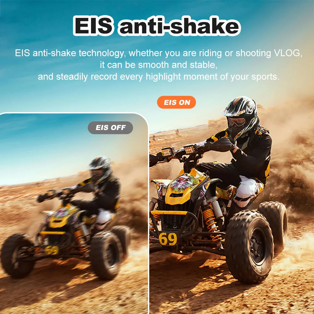 📷 5K Action Camera | 4K60FPS | 🖥️ 2.0" Touch Screen | 🌐 Wi-Fi | 🔭 170° Wide Angle | 💧 30M Waterproof | 🏍️ Helmet Sports Video Recorder