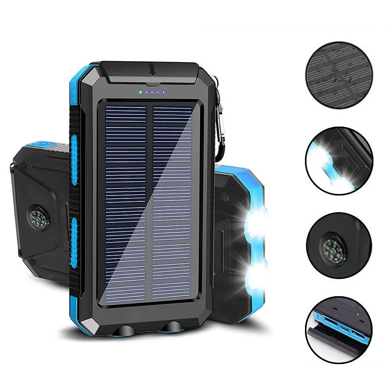 ☀️🔋 200,000mAh Solar Power Bank Ultra-High Capacity | Fast Charging | Outdoor-Ready | Multi-Device Support  Compatible with iPhone · Samsung · Huawei · Tablets · USB Devices