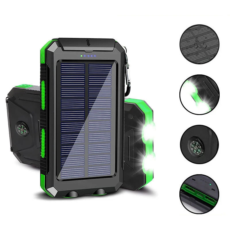 ☀️🔋 200,000mAh Solar Power Bank Ultra-High Capacity | Fast Charging | Outdoor-Ready | Multi-Device Support  Compatible with iPhone · Samsung · Huawei · Tablets · USB Devices
