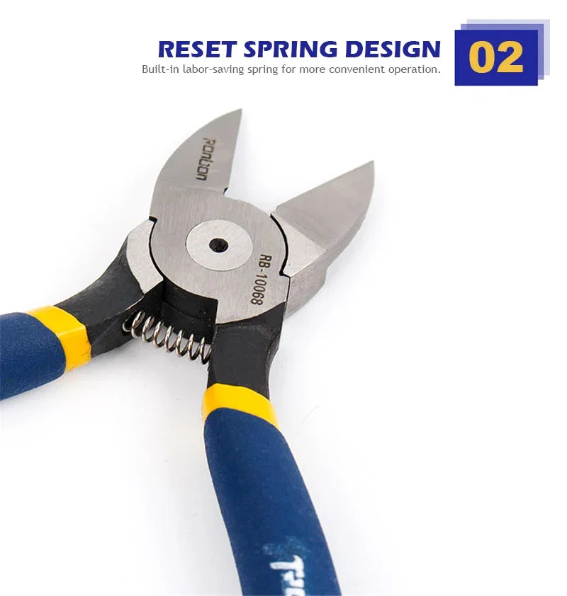 Diagonal Cutting Pliers – 5/6 Inch Wire Stripping Tool 🔧 Side Cutter | Cable Burrs Nipper | Electrician’s Essential Perfect for DIY Repair & Hand Tools
