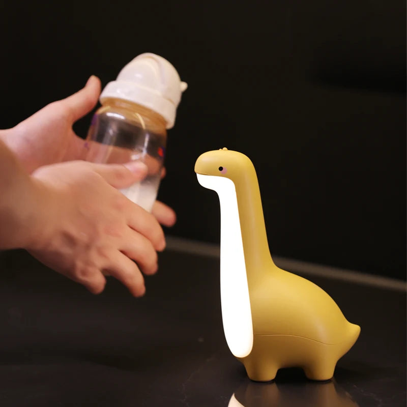 🦖✨ Dinosaur Night Light – Cute USB Bedside Lamp | Eye-Friendly | Timer | Rechargeable | Kids Room Decor & Gift