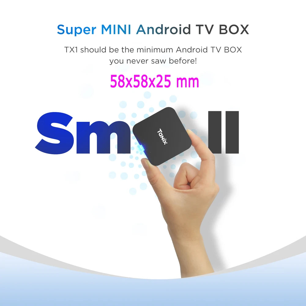 📺 Tanix TX1 Android 10 TV Box – 4K HDR Media Player with 2.4G WiFi, 3D Support, Allwinner H313 Quad-Core, 8GB/16GB Storage – Global Version