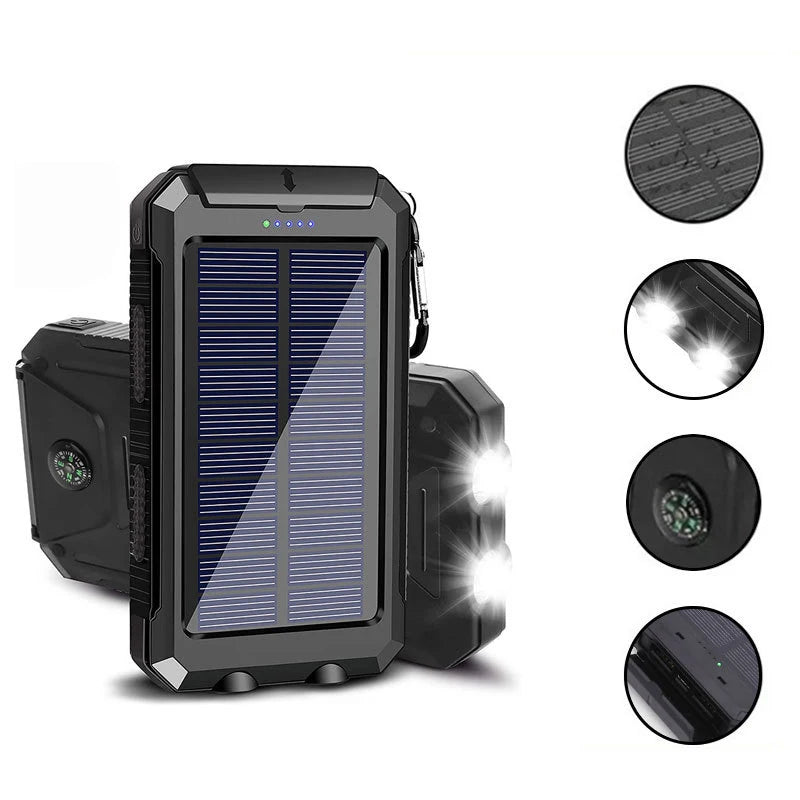 ☀️🔋 200,000mAh Solar Power Bank Ultra-High Capacity | Fast Charging | Outdoor-Ready | Multi-Device Support  Compatible with iPhone · Samsung · Huawei · Tablets · USB Devices