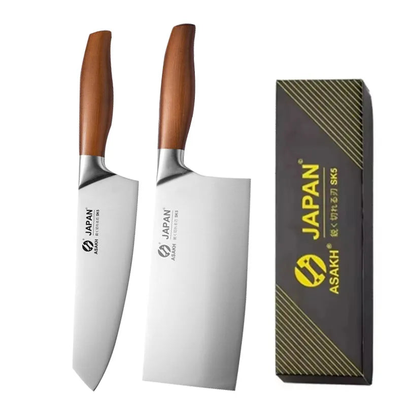 🔪 Professional Japanese Santoku Chef Knife – Stainless Steel Meat Cleaver & Fish Fillet Slicing Knife | Multipurpose Kitchen Cooking Tool