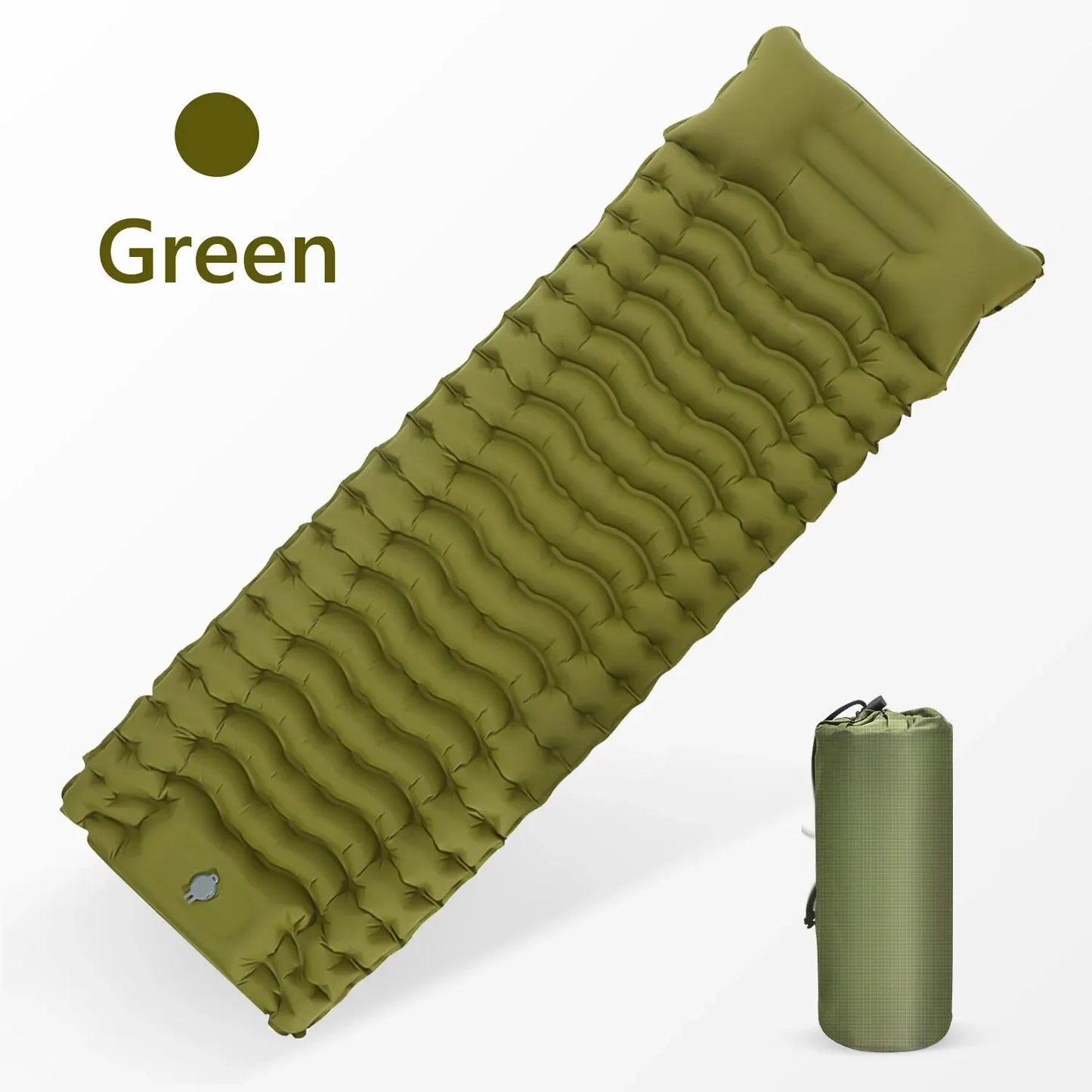 Survival Kit -WESTTUNE Outdoor Inflatable Sleeping Pad with Integrated Pillow and Pump – Lightweight and Thick Camping Mat