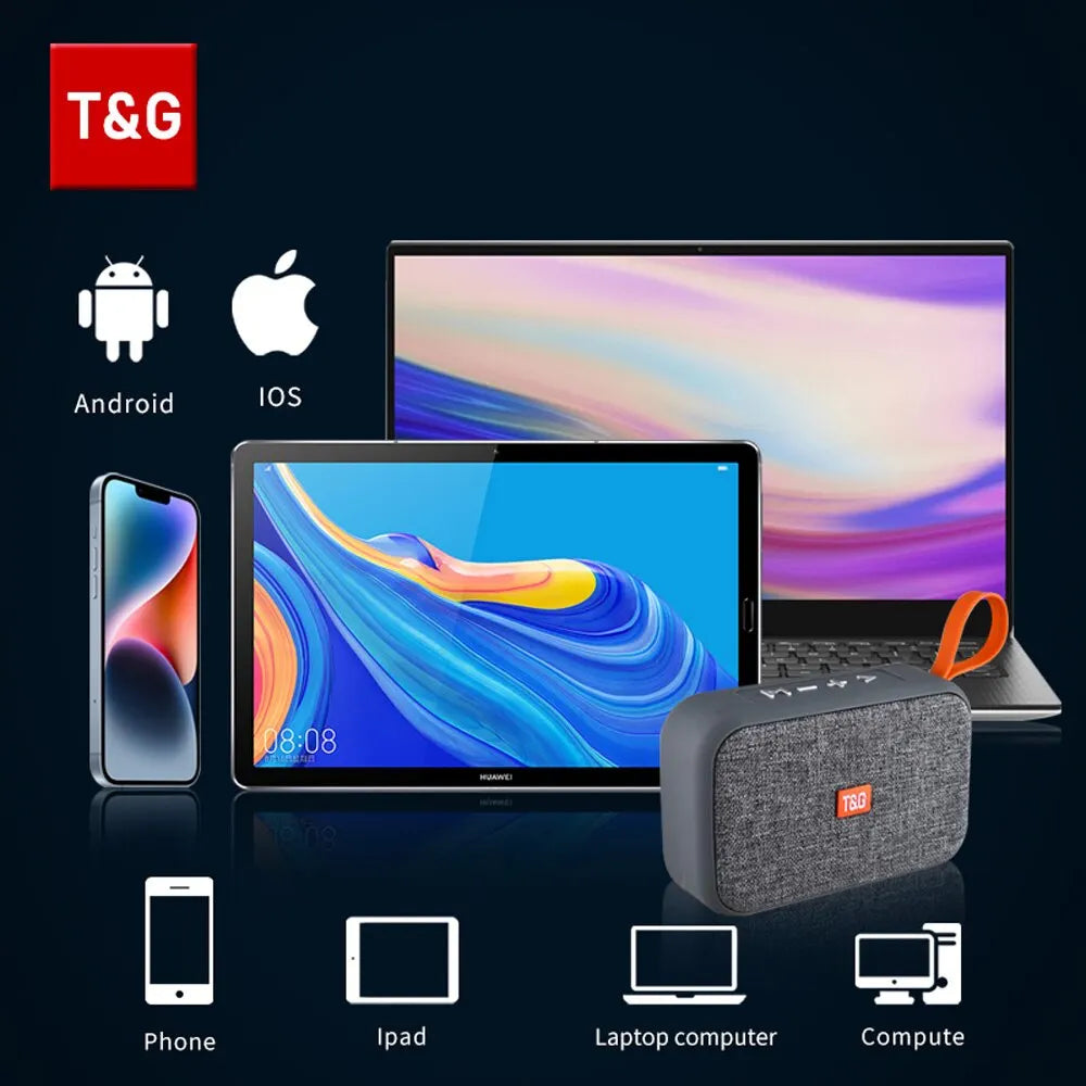 🔊  TG506 Mini Bluetooth Soundbar Speaker – Portable Wireless HiFi Loudspeaker with FM Radio, TF Card Support & Waterproof Design
