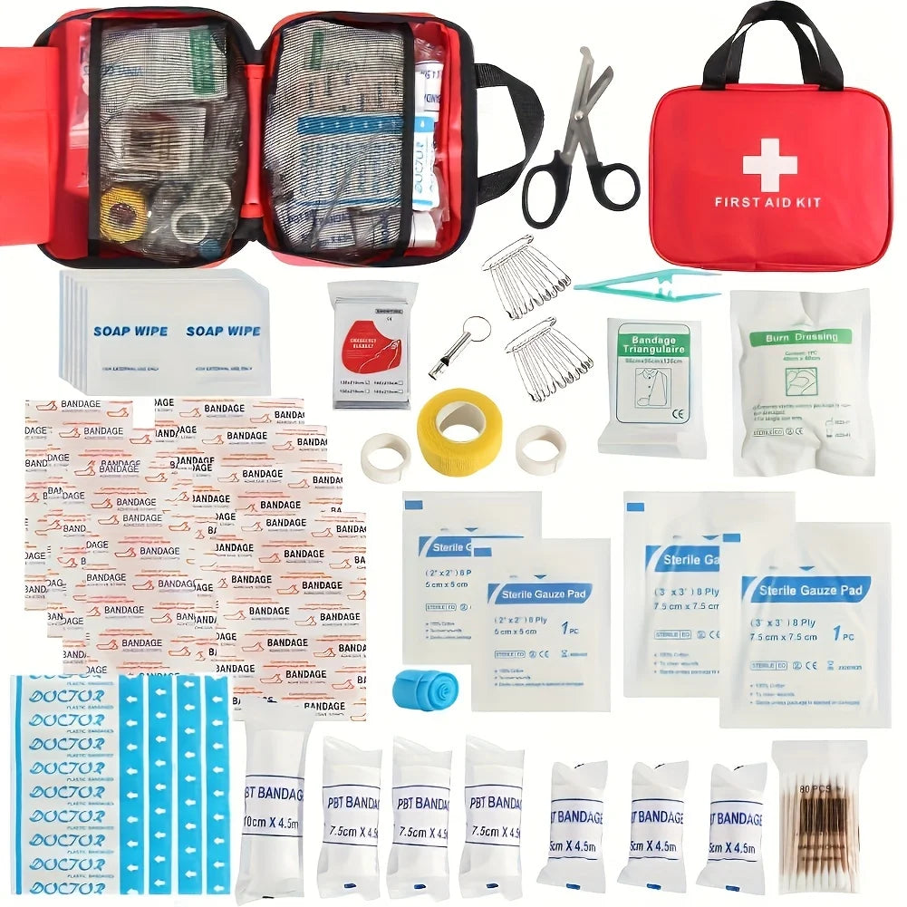 Survival Kit - Emergency Medical First Aid Kit – Portable Survival Bag for Home, Hiking, and Camping Equipment