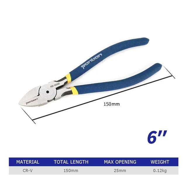 Diagonal Cutting Pliers – 5/6 Inch Wire Stripping Tool 🔧 Side Cutter | Cable Burrs Nipper | Electrician’s Essential Perfect for DIY Repair & Hand Tools
