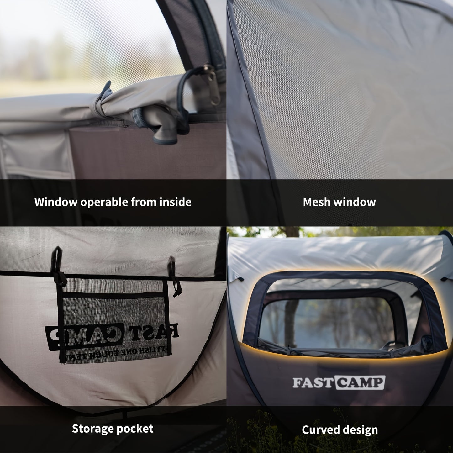 🏕️ 2-Person Pop Up Tent – Waterproof, Easy Setup, Instant Camping Tent with Two Doors & Mesh Windows